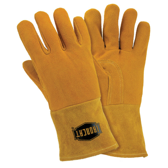 Ironcat® 6030 Top Grain Split Deerskin Leather MIG Welder's Glove with DuPont™ Kevlar® Stitching and Foam Lining, 6 Pairs